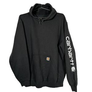 Carhartt Black Distressed Graphic Hoodie XL